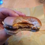 EVV cheeseburger bite